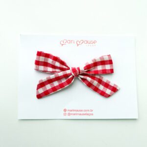Laço Liz Piquenique | Vichy Cerejinha