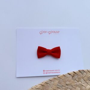 Laço Isa | Linho | Vermelho Coração