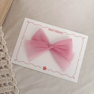 Laço Ceci | Tule | Rosa Bubbaloo
